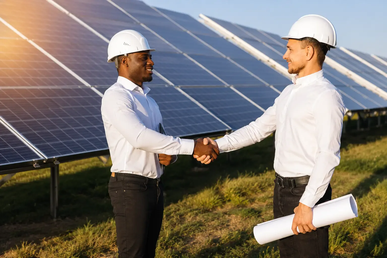 Usina solar utilizada para geração compartilhada de energia